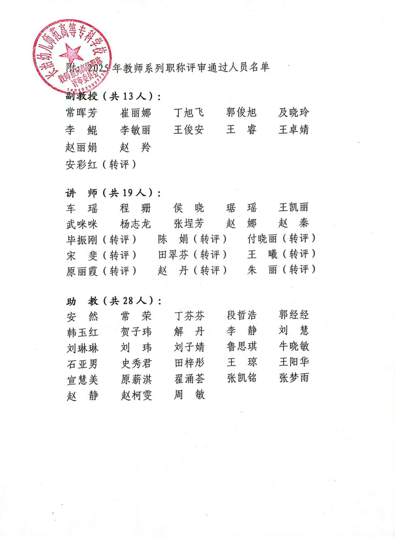 必赢官网2025年教师系列职称评审结果公示(图2)