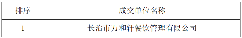 必赢3003no1线路检测中心官网悦园餐厅学生食堂、教工食堂成交结果公告(图2) 必赢3003no1线路检测中心官网悦园餐厅学生食堂、教工食堂成交结果公告(图2)